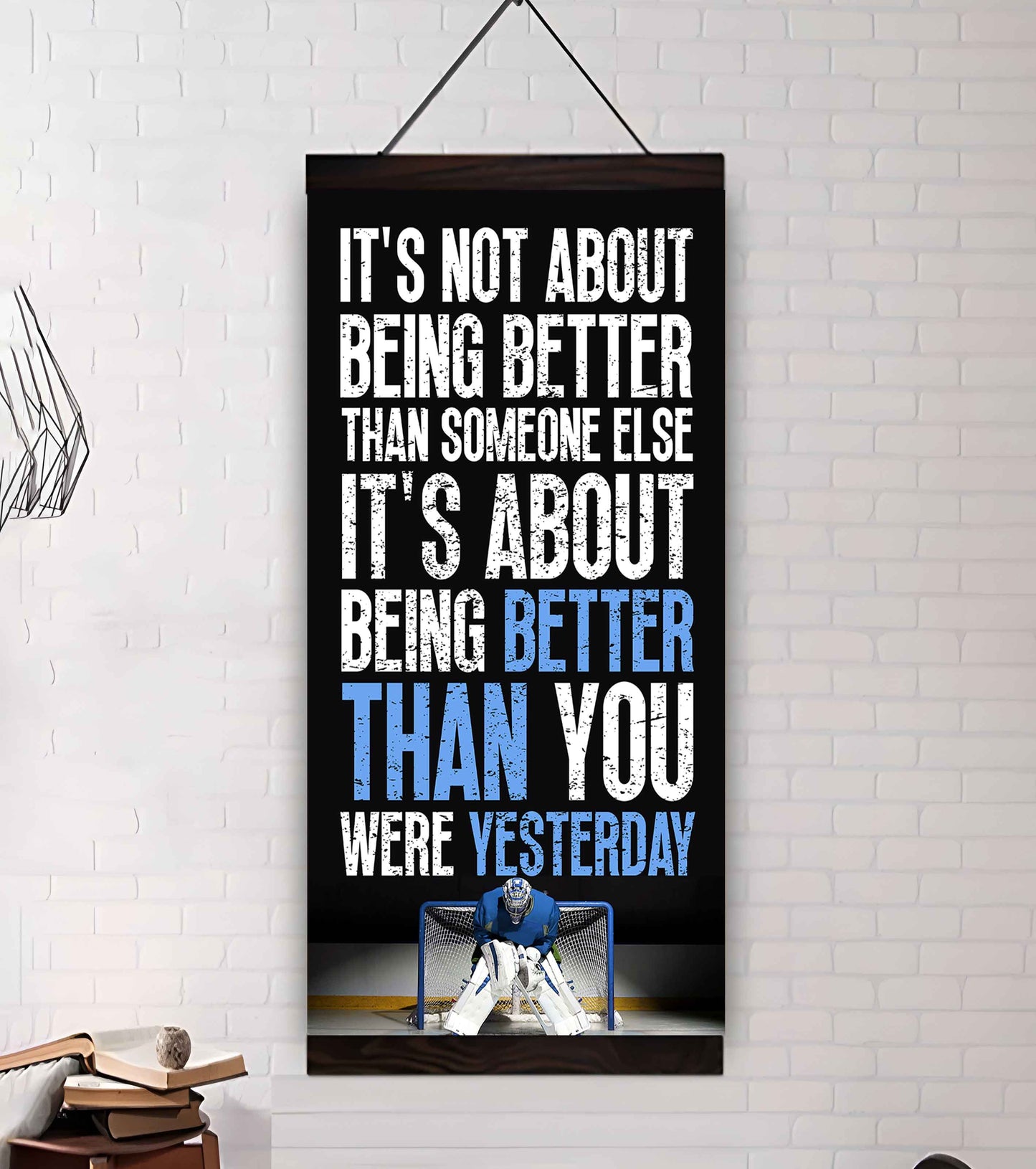 American Football-It is not About Being Better Than Someone Else It is about being better than you were the day before.