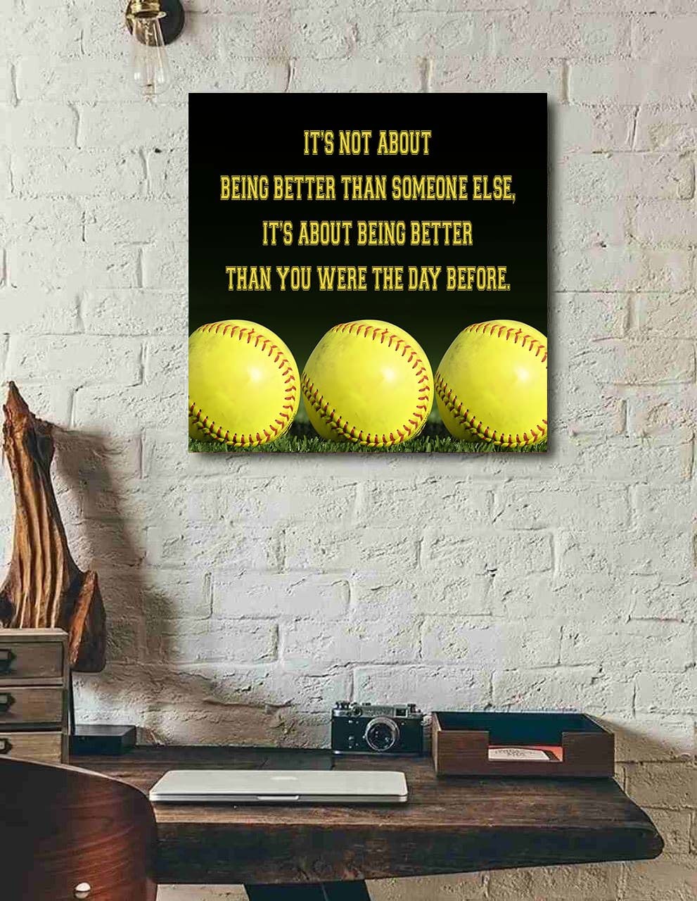 basketball square poster canvas it's not about being better than someone else it's about being better than you were the day before