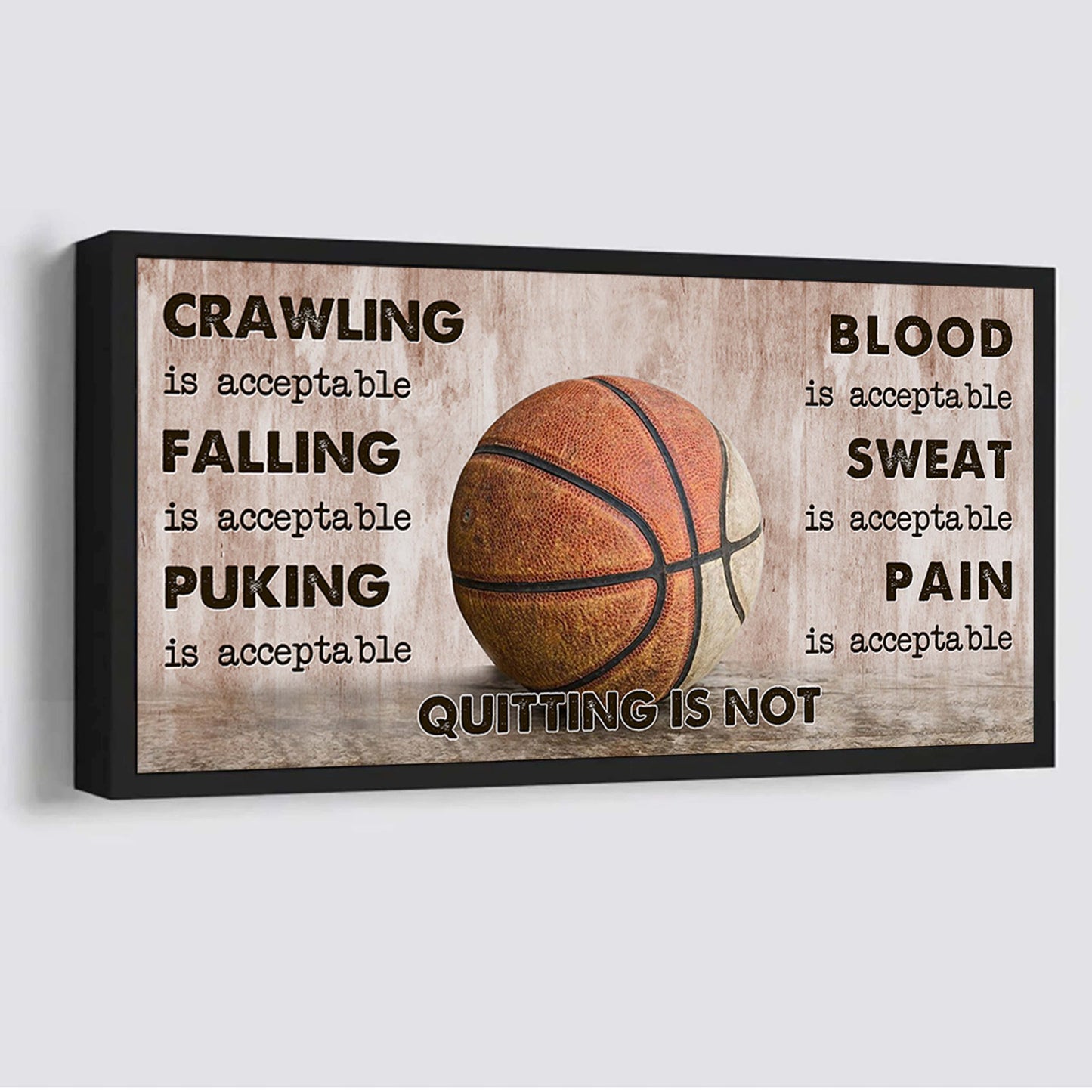 basketball poster canvas quiting is not