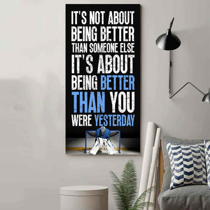 Soccer It is not About Being Better Than Someone Else It is about being better than you were the day before.