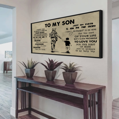 HOCKEY TO MY SON- I WANT YOU TO BELIEVE- CANVAS POSTER