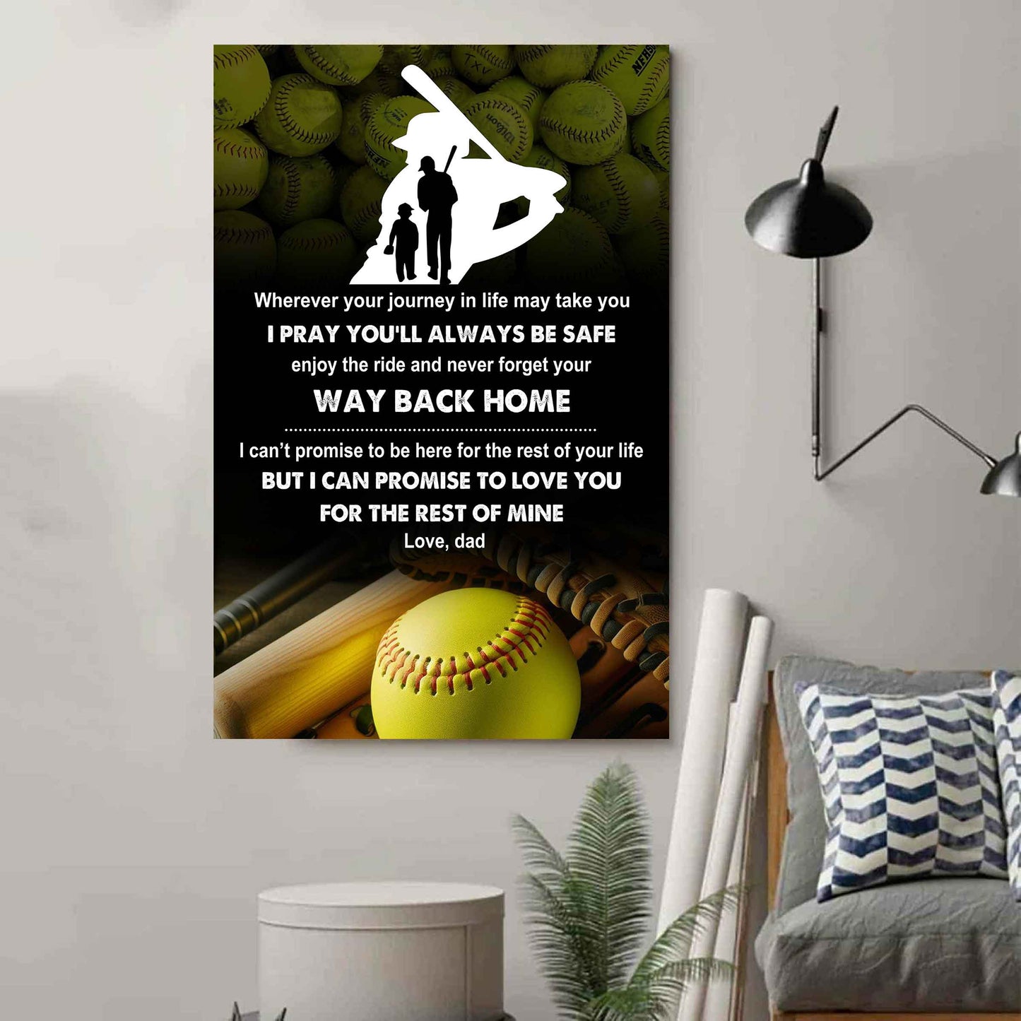 poster canvas to my son never forget your way back home gift from dad