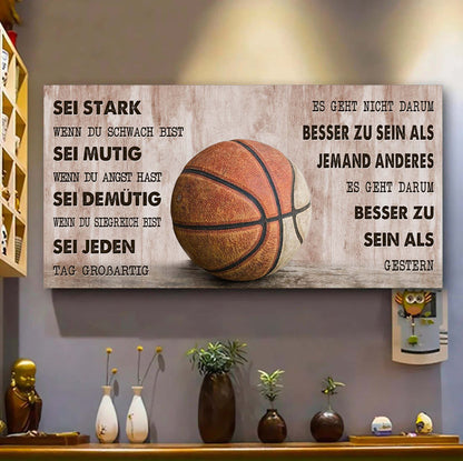 Personalisierte Fußball-Leinwand-Poster-Sei stark, wenn du schwach bist, sei mutig, wenn du Angst hast, sei demütig, wenn du siegreich bist, sei jeden Tag großartig