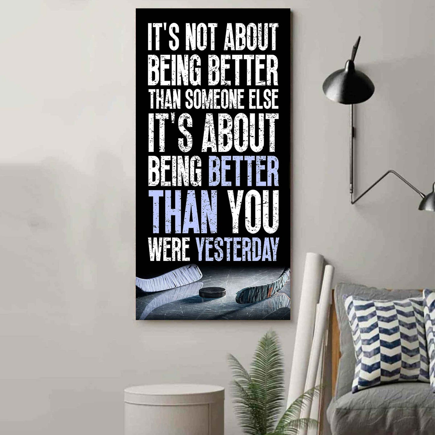 American Football-It is not About Being Better Than Someone Else It is about being better than you were the day before.