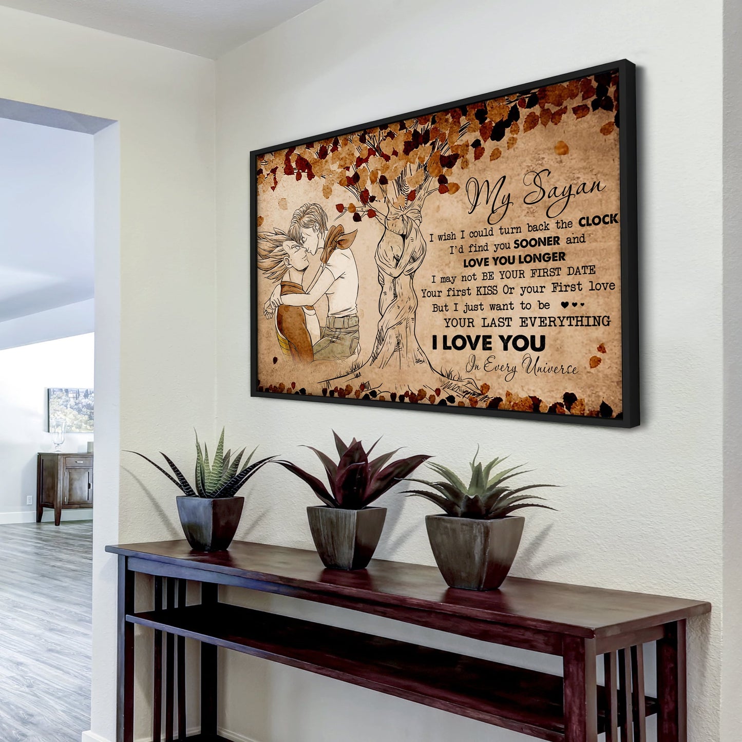 poster canvas to my husband- marrying you was one of the best decision i ever made