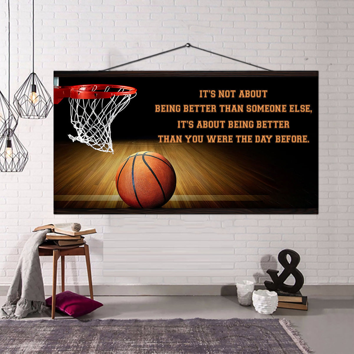 basketball it is not about being better than someone else it is about being better than you were the day before