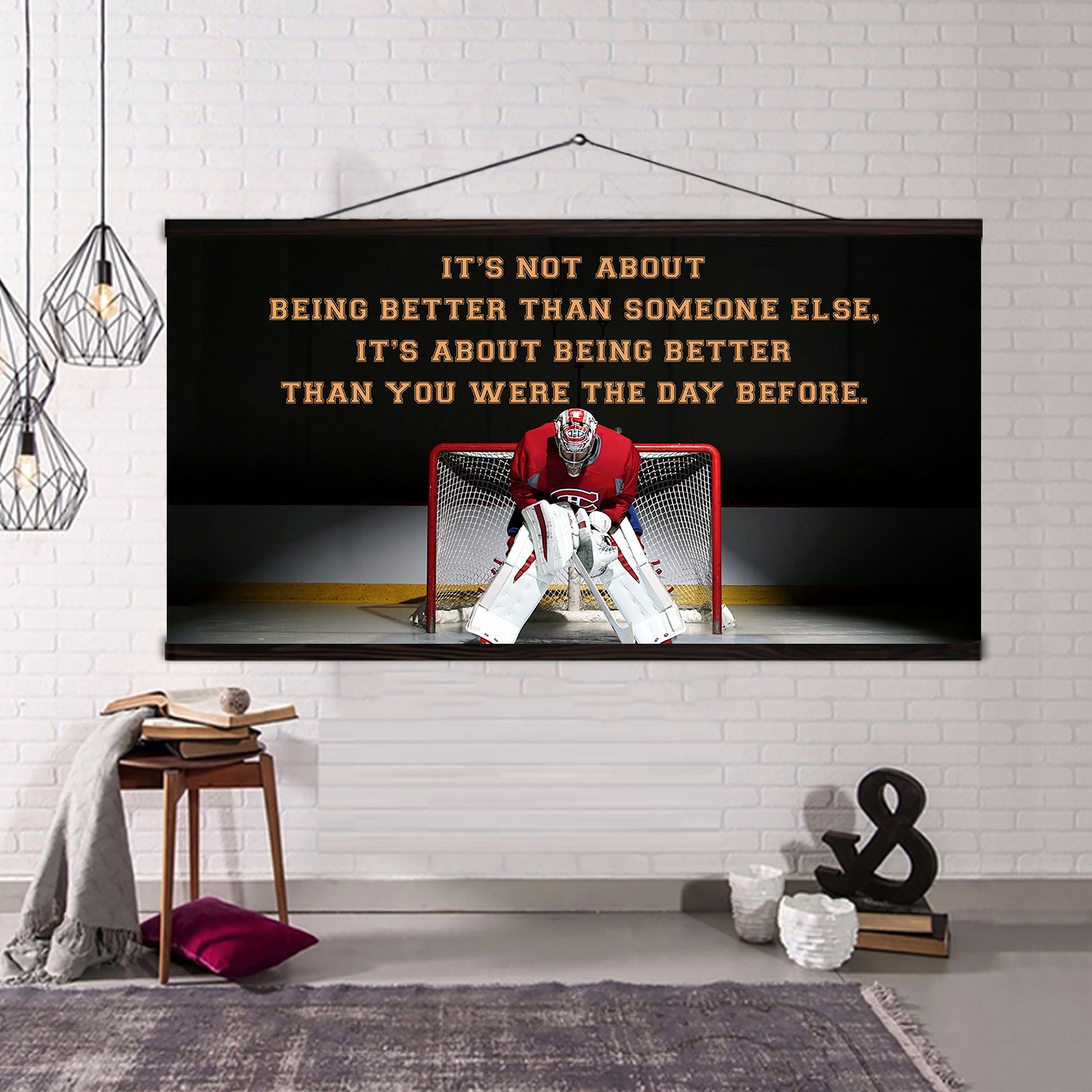 hockey it is not about being better than someone else it is about being better than you were the day before