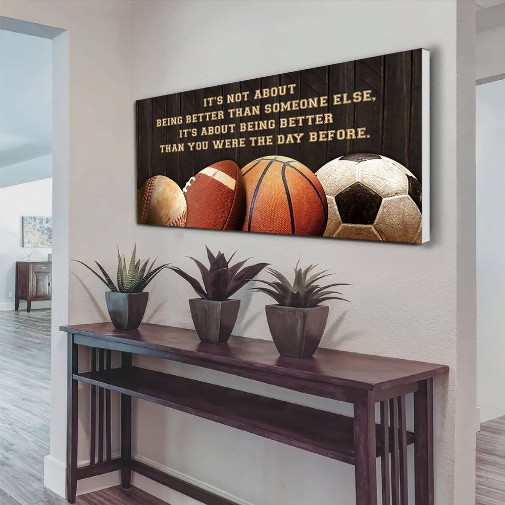 customizable basketbal, baseball, football, soccer poster, canvas