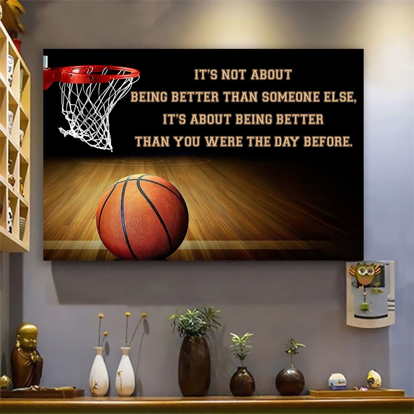 basketball customizable poster canvas