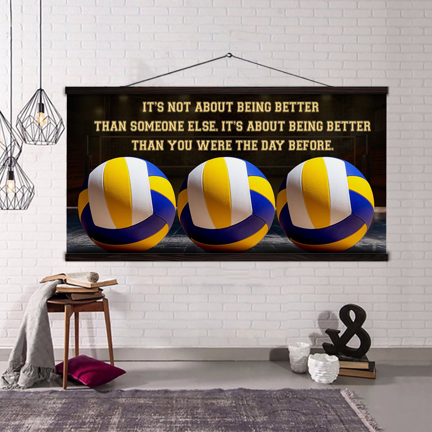 volleyball it is not about being better than someone else it is about being better than you were the day before