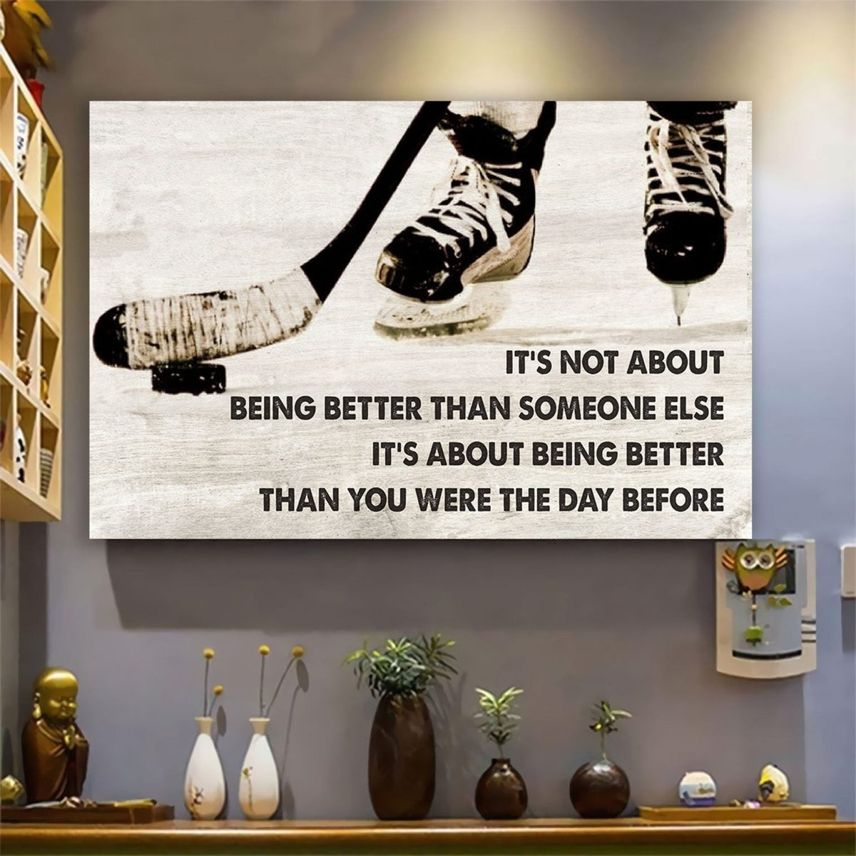 it is not about better than someone else, it is about being better than you were the day before