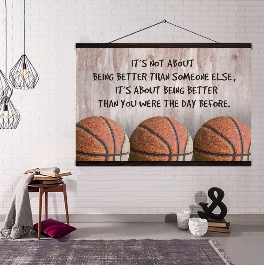 basketball customizable poster canvas