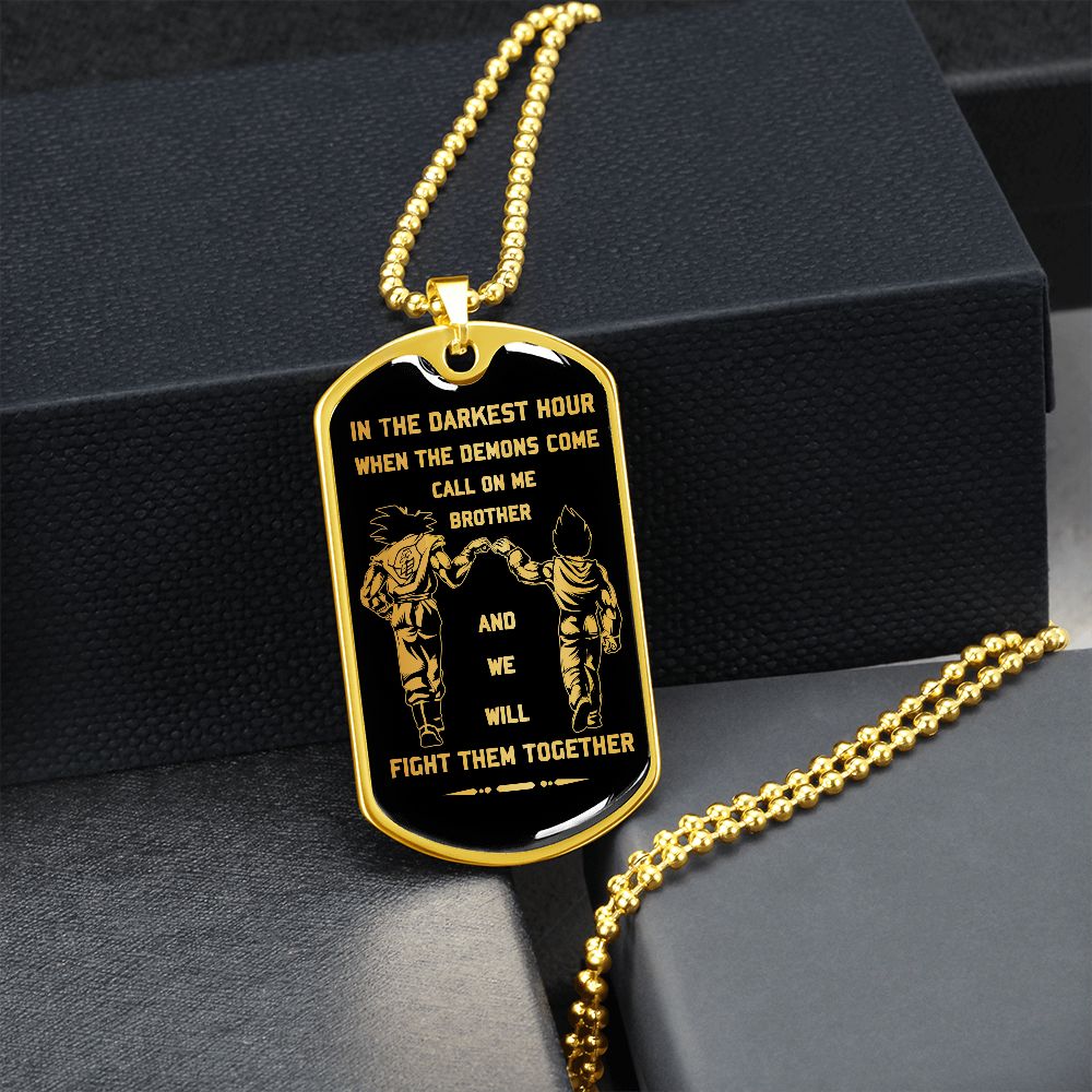 military chain (18k gold plated)-gifts from brother, photo upload