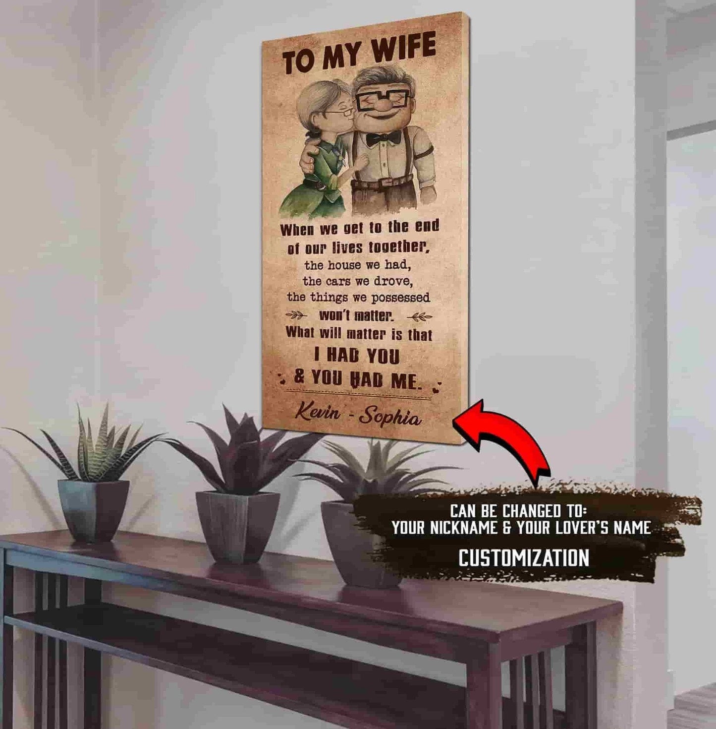 i had you and you had me wife and husband - vertical poster canvas, gift for your darling