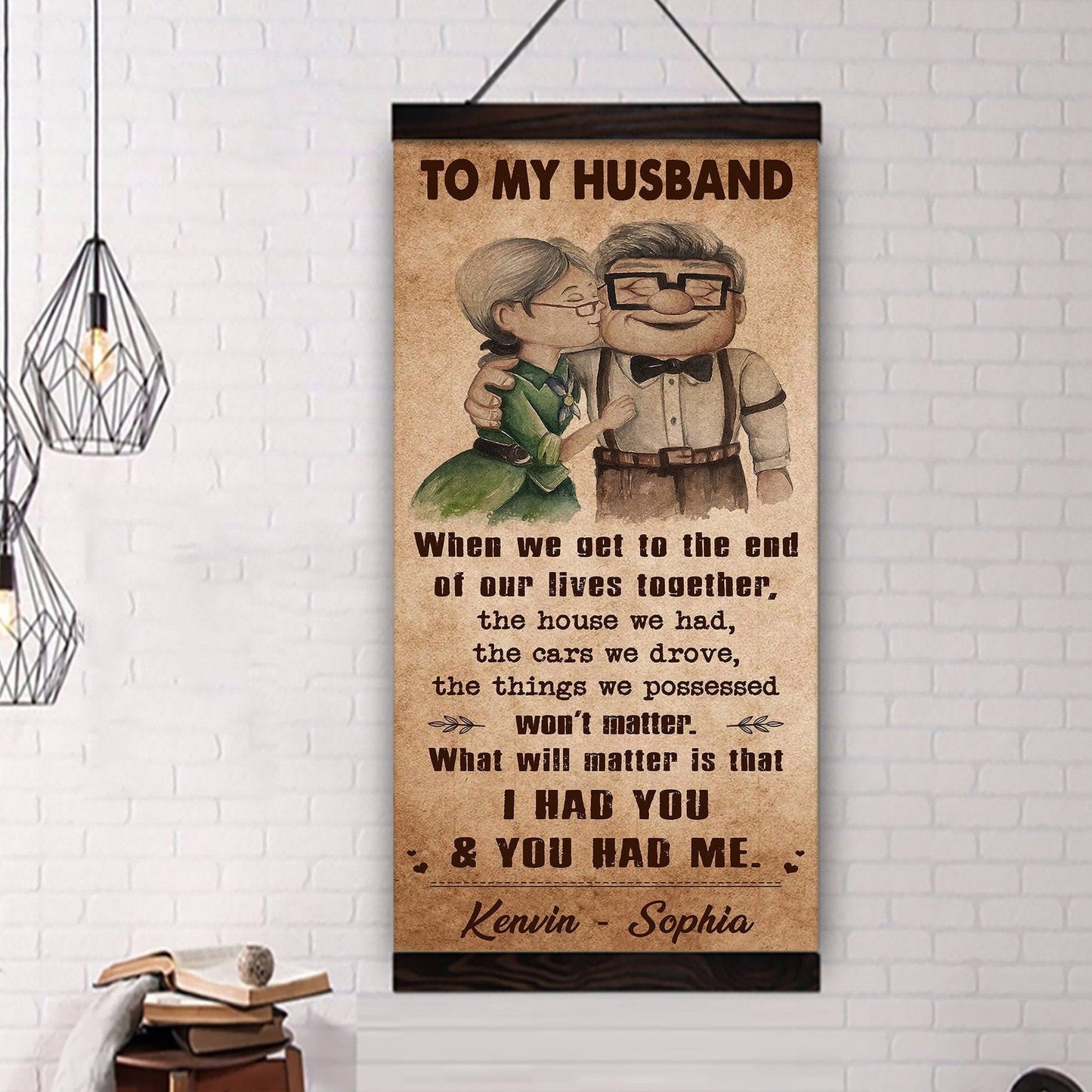 i had you and you had me wife and husband - vertical poster canvas, gift for your darling