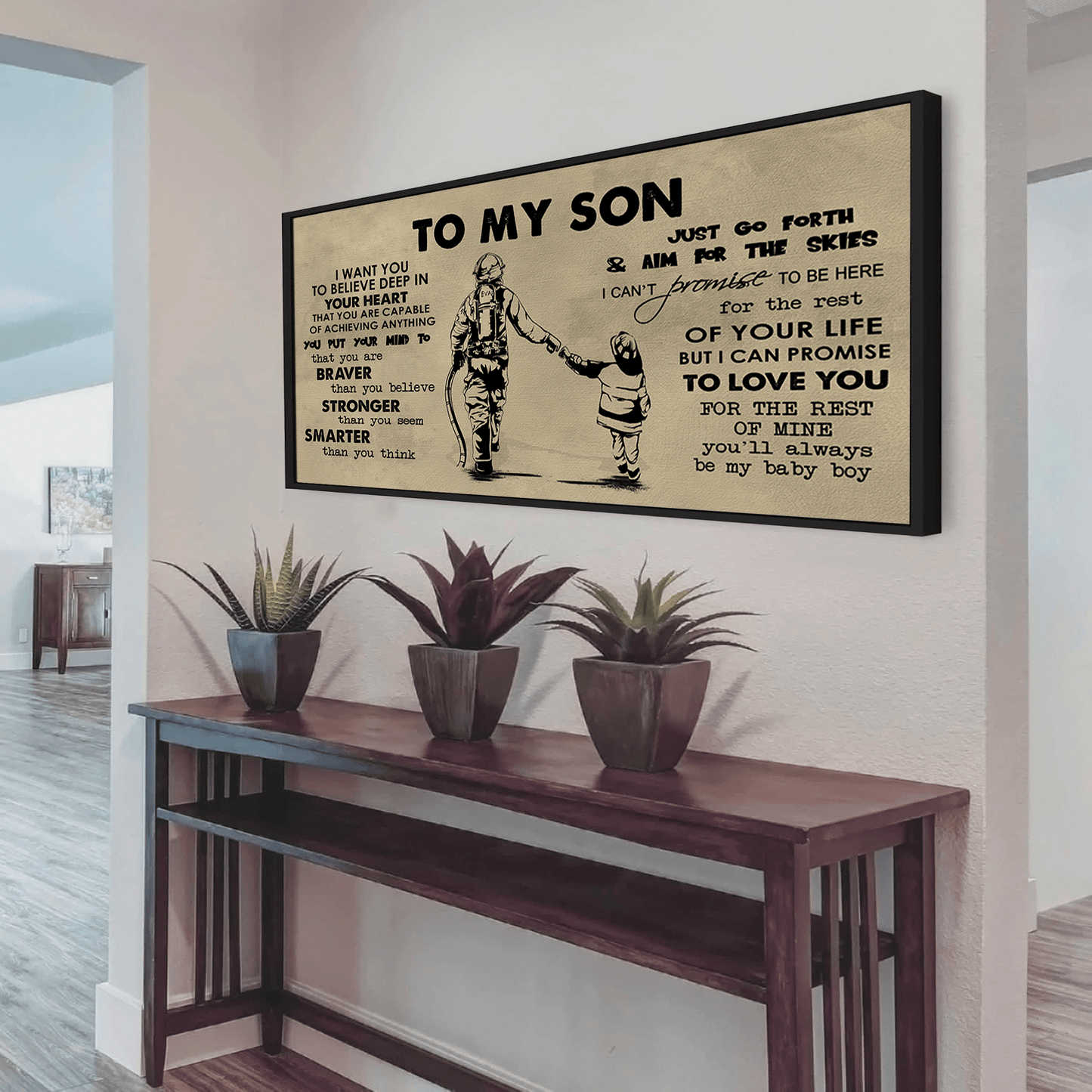 vgt to my son- i want you to believe- canvas poster