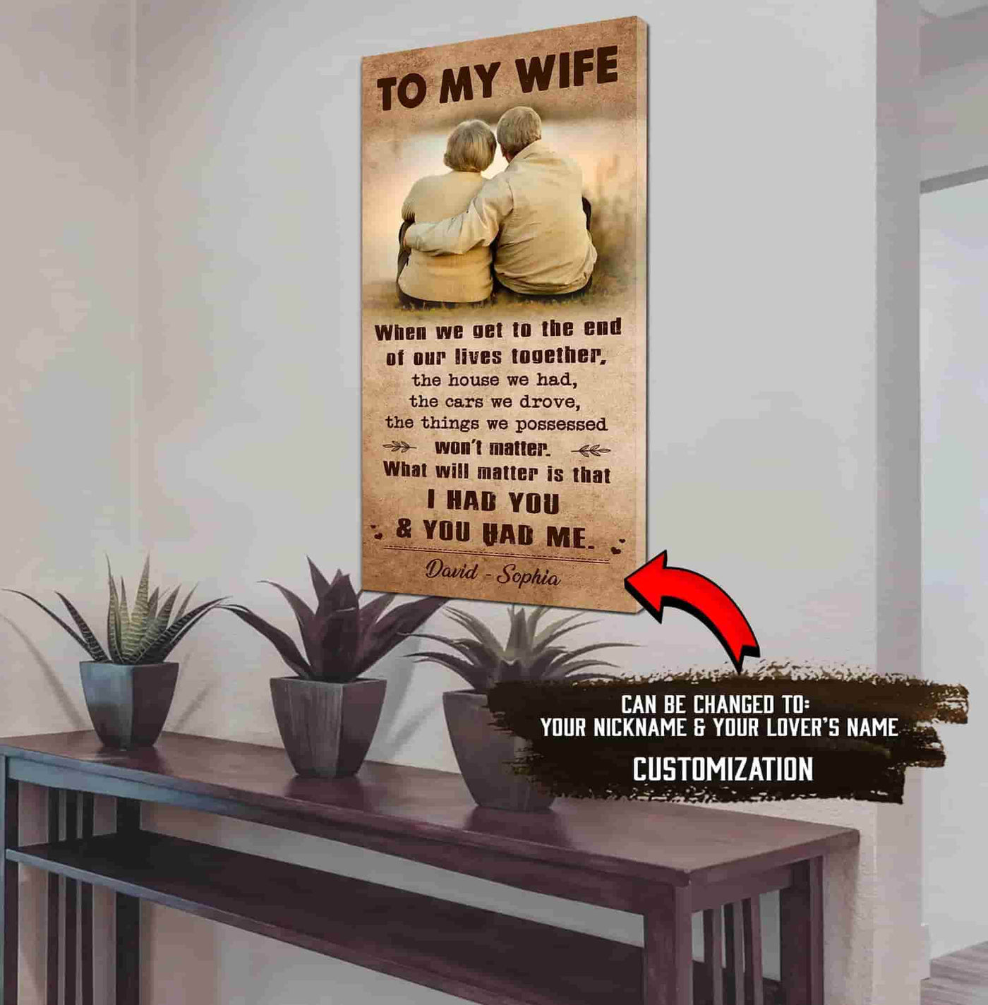 i had you and you had me wife and husband - vertical poster canvas, gift for your darling